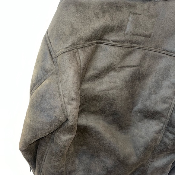 Abercrombie and Fitch vegan suede jacket size Large - Picture 8 of 10